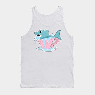 Dolphin with Cup of Water Tank Top